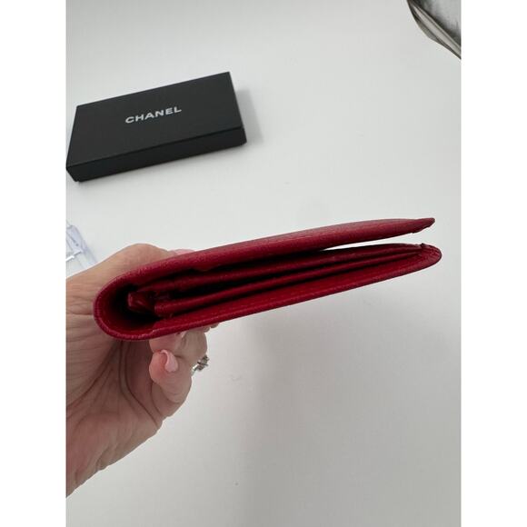 Chanel Classic Long Wallet Red Caviar Leather with Gold CC Logo - Picture 8 of 8